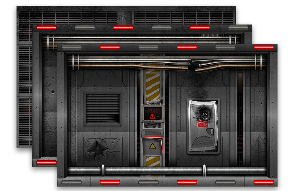 Spaceship Corridor: Battle Damaged